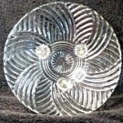 Anchor Hocking 10" Crystal 3-Footed Prismatic Swirl Bowl