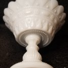 Kemple Milk Glass "Lacy Dewdrop" Compote