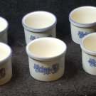 Set of 6 Pfaltzgraff Yorktowne Open Cheese Crocks