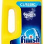 Finish Dishwasher Powder, Classic Lemon (Pack of 6, Total 6 kg)