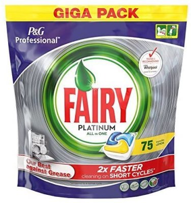 Fairy Platinum All in One Dishwasher Tablets (75 Lemon)