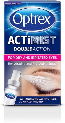 Optrex Double Action ActiMist Dry and Irritated Eyes Spray, 10ml