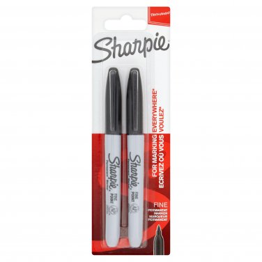 Sharpie 2pk Black Markers