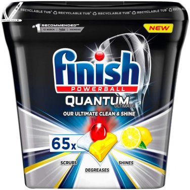Finish Powerball Quantum Ultimate Lemon Sparkle 65s