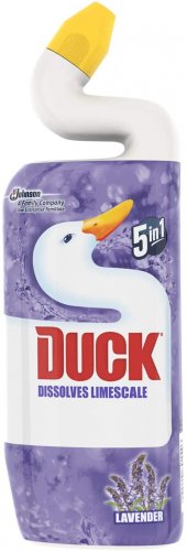 Duck Toilet Cleaner Liquid, Lavender, 750ml, Pack of 8