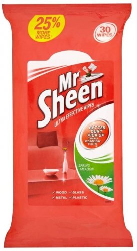 Mr Sheen Ultra Effective Multi-Surface Wipes Spring Meadow (30) - Pack of 6