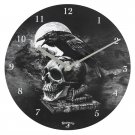 Alchemy Poe's Raven MDF Wall Clock 34cm - 21