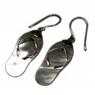 Shell & Silver Mother of Pearl Earrings - Flip Flops - 02 (RRP $30.99)