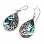 Shell & Silver Earrings - Teardrop Abalone  09 (RRP $30.99)