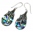 Shell & Silver Earrings - Dragonflies Abalone 10 (RRP $39.99)