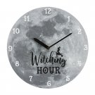 Witching Hour Moon MDF Wall Clock 28cm - 29