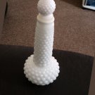 #4 Vintage Fenton Milk Glass Hobnail Long Neck Bottle Jar   #149