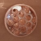 Vintage Pink Glass Flower Frog  #166