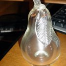 Large Glass Pear Figurine Paperweight  #177
