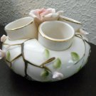 Vintage Round Porcelain Lipstick Tube Holder. l W Rice Made in Japan #317