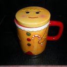 Mesa Home Products Christmas Gingerbread Man Mug with Lid  #363
