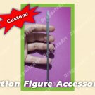 Custom Action Figure Display Accessory Mandalorian Spear Warrior Weapon 1/12 UNPAINTED