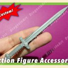 Custom Action Figure Accessory Conan Inspired Barbarian Warrior Sword Weapon UNPAINTED 1/10