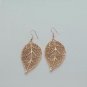 Earrings Leaf Handmade by casting bronze womans gift