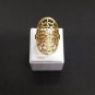 Ring Alexander Handmade silver 925 by casting gold plated ajustable
