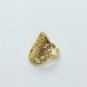 Tree of Life Ring sterling silver handmade by casting gold plated ajustable