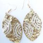 Fashionable earrings handmade bronze unique
