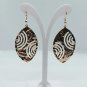 Fashionable earrings handmade bronze unique