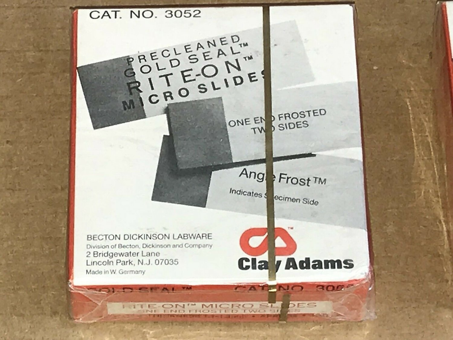 New Gold Seal RiteOn Micro Slides 3052 Precleaned Ground Polished Edge