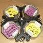 Beckman TH-4 Rotor Swing Bucket for TJ-6 Centrifuge Purple / Yellow Inserts TH4