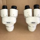 Two Nikon Stereo Zoom Microscope Heads 2x Magnification No Eyepieces - For Parts