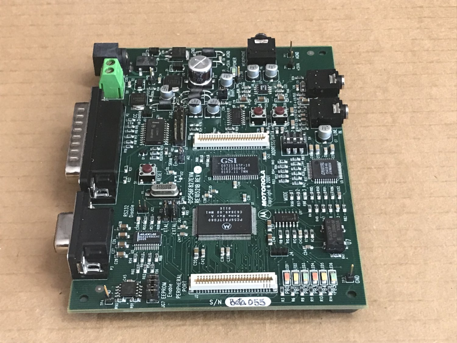 Motorola DSP56F827EVM Digital Signal Processor Board