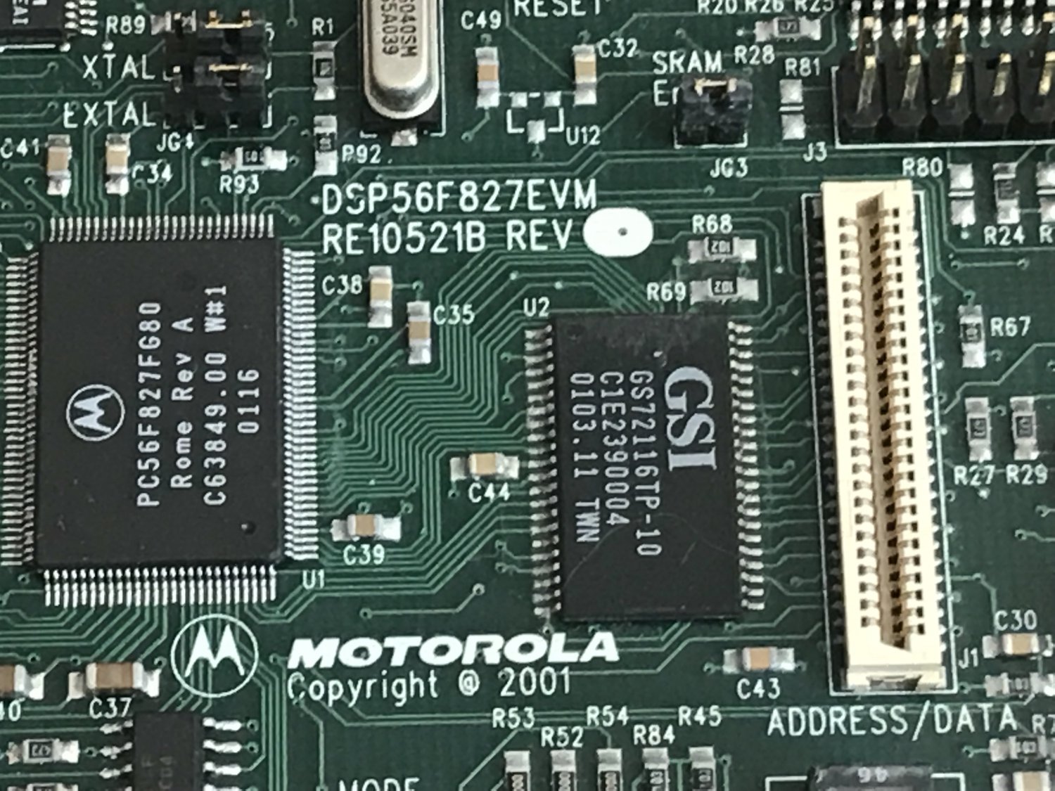 Motorola DSP56F827EVM Digital Signal Processor Board