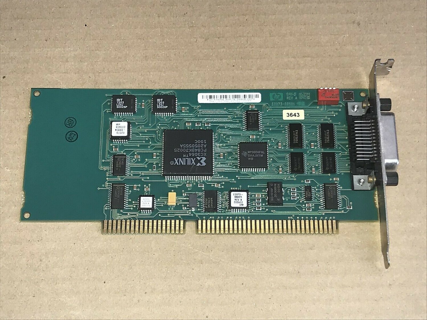 HP E2071/82341 ISA Interface Card E2073-66501 HPIB GPIB Board