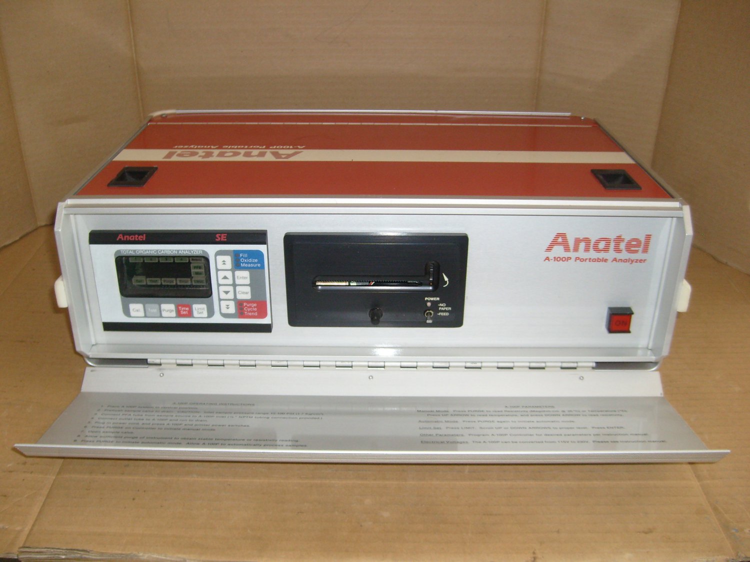 Anatel A-100 Portable Total Organic Carbon Analyzer FG10100-01