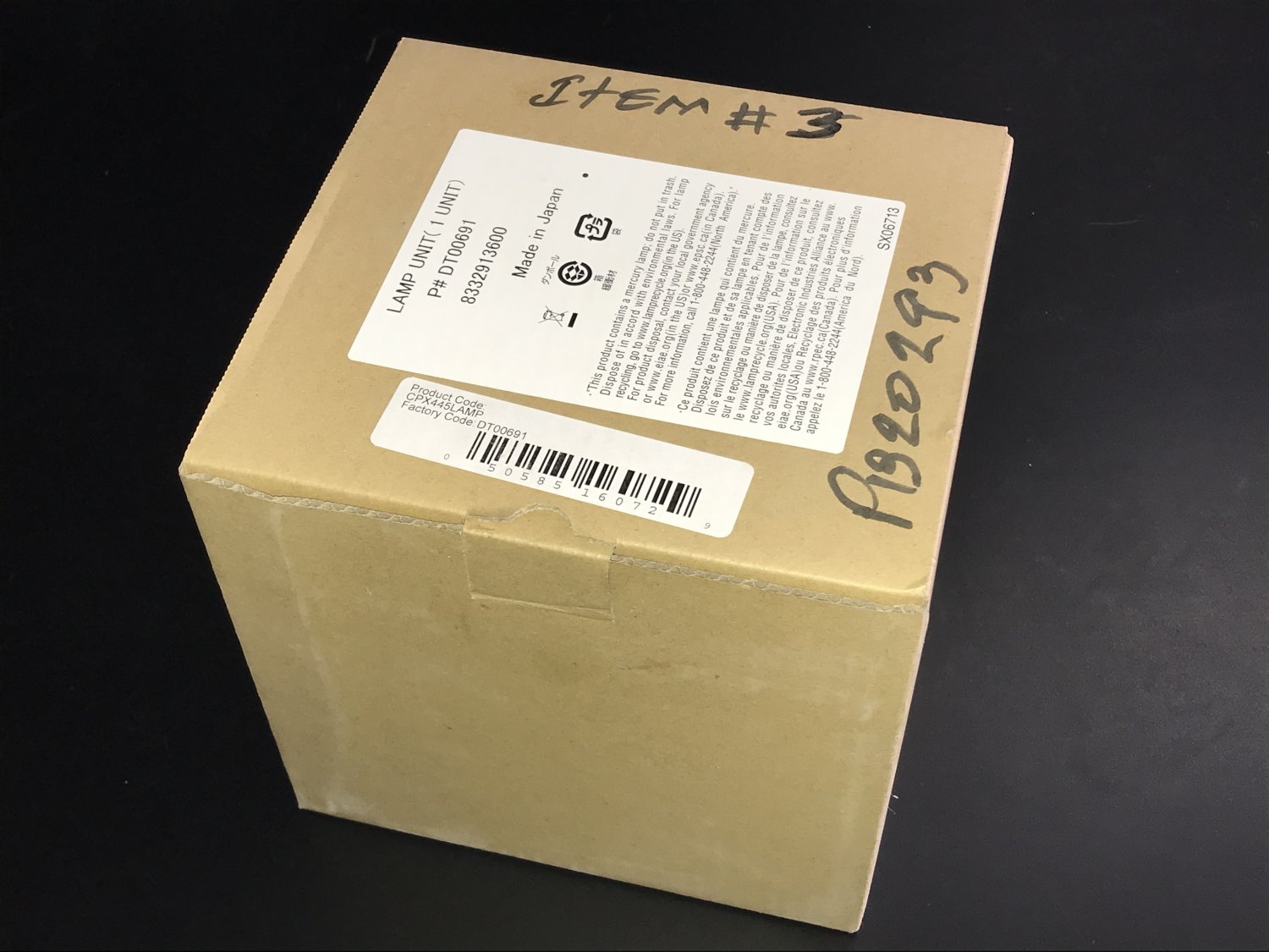 Genuine Hitachi DT00691 Projector Lamp for CP-X445 CPX445