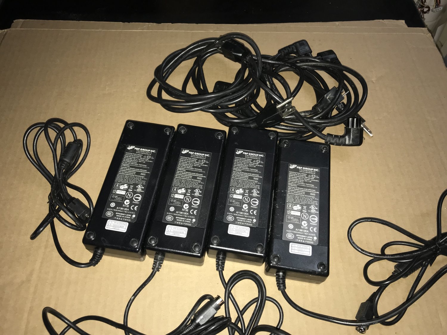 Lot of 4 FSP Group 24V 5A 4-pin Power Adapters FSP120-ACB FSP120ACB 9NA1200541