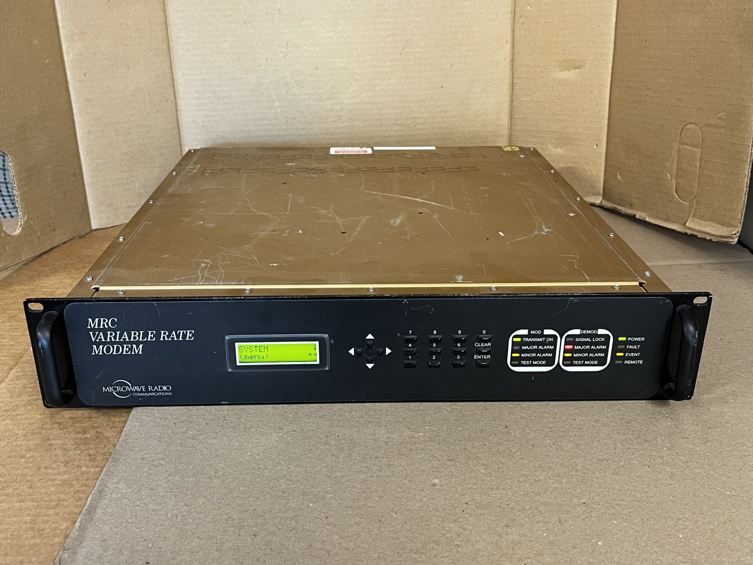 MRC Variable Rate Modem MM2100 Ver 2.18 Microwave Radio Communications