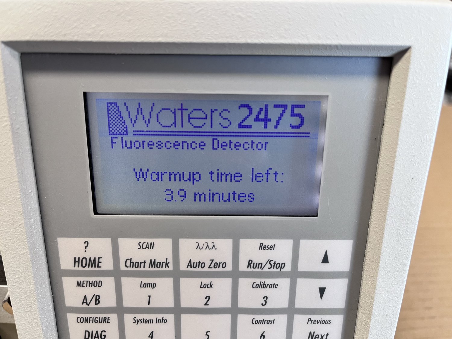 Waters 2475 Fluorescence Detector Front Panel Display Assembly