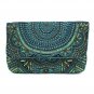 Turquoise Handmade Beaded Clutch, Evening Clutch Bag, Formal Event Clutch Purse.