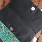 Turquoise Handmade Beaded Clutch, Evening Clutch Bag, Formal Event Clutch Purse.