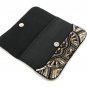 Black Golden Beaded Evening Clutch, Wedding Gift, Valentines Gift, Clutch Bag.