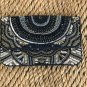 Black Golden Beaded Evening Clutch, Wedding Gift, Valentines Gift, Clutch Bag.