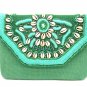 Green Clutch Bag, Clutch Handbag, Bohemian Bag, Clutch, Purse, Party Clutch, Handmade Bag