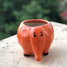 Ceramic Planter, Outdoor Garden Planter, Indoor Ceramic Pots, Elephant Ceramic Planter.