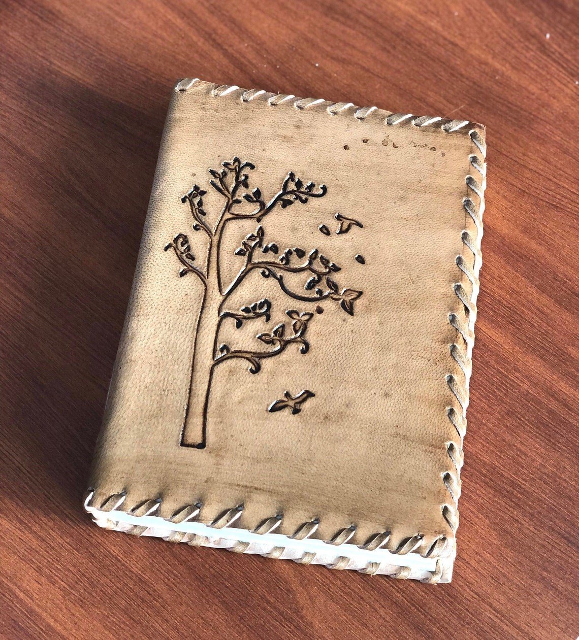 Handmade Paper Leather Journal, Notebook, Handmade Journal.