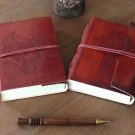 Handmade Paper Leather Journal, Notebook, Handmade Journal, Writing Journal.