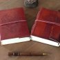 Handmade Paper Leather Journal, Notebook, Handmade Journal, Writing Journal.