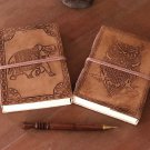 Handmade Paper Leather Journal, Notebook, Handmade Journal, Writing Journal.