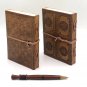 Handmade Paper Leather Journal, Notebook, Handmade Journal, Writing Journal.