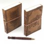 Handmade Paper Leather Journal, Notebook, Handmade Journal, Writing Journal.